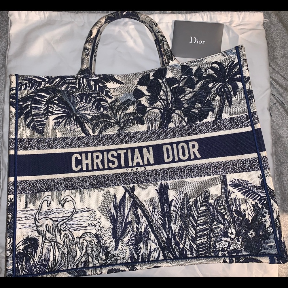 Christian Dior large book tote